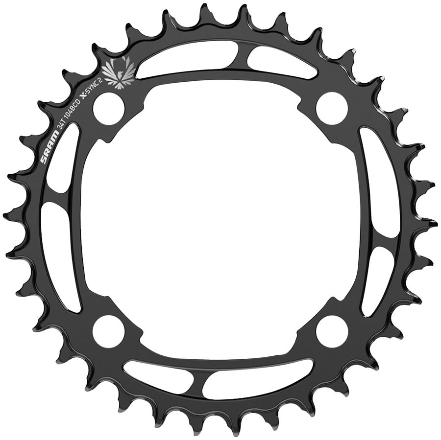 SRAM X-Sync 2 Chainring 34t 104 BCD Bolt Circle Diameter Steel Eagle Black