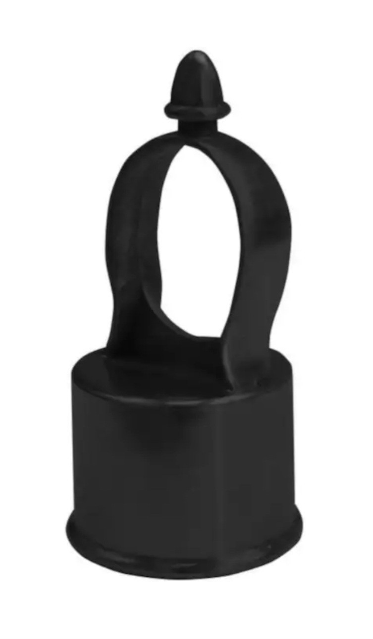 New Box Of 25 Merchant Metals Black Aluminum Chain Link Eye Top Fitting
