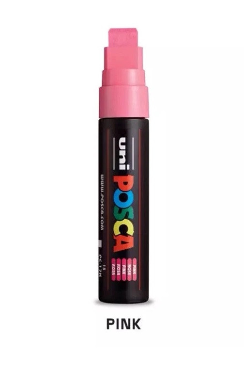 Mitsubishi uni Posca Paint Pens Marker | PC-17K Extra Bold  Pink Color