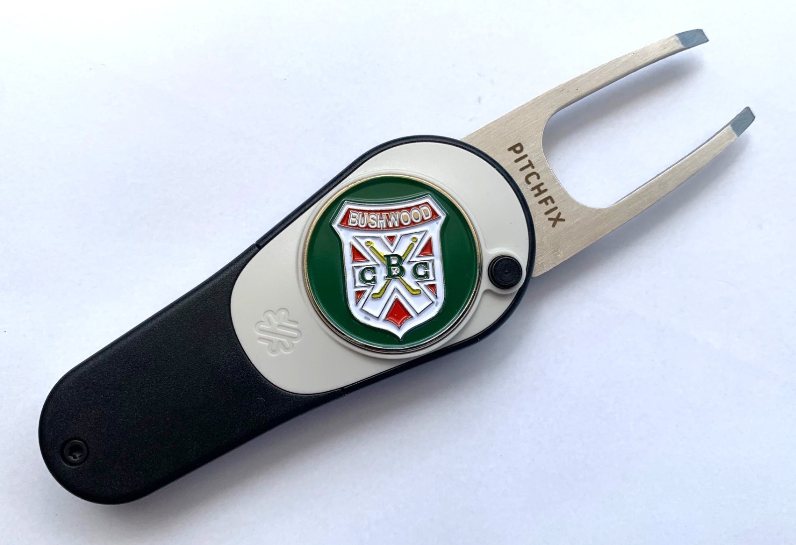Caddyshack Bushwood Pitchfix Icon Switchblade   Golf Ball Marker Divot Tool New