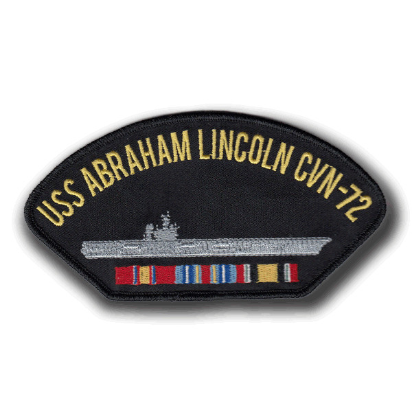 USS Abraham Lincoln CVN-72 With Operation Iraqi Freedom Service Patch US Navy