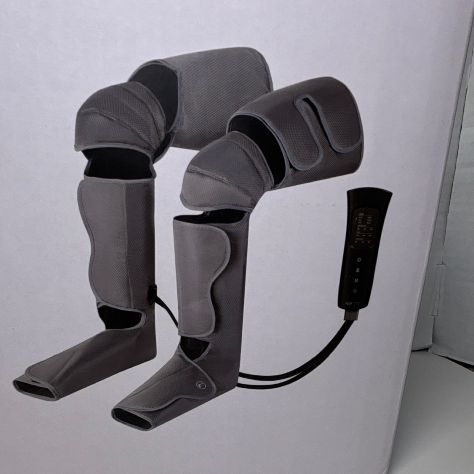 alljoy AJFLM22 Compression Full Leg Massager Vibration Heating Gray