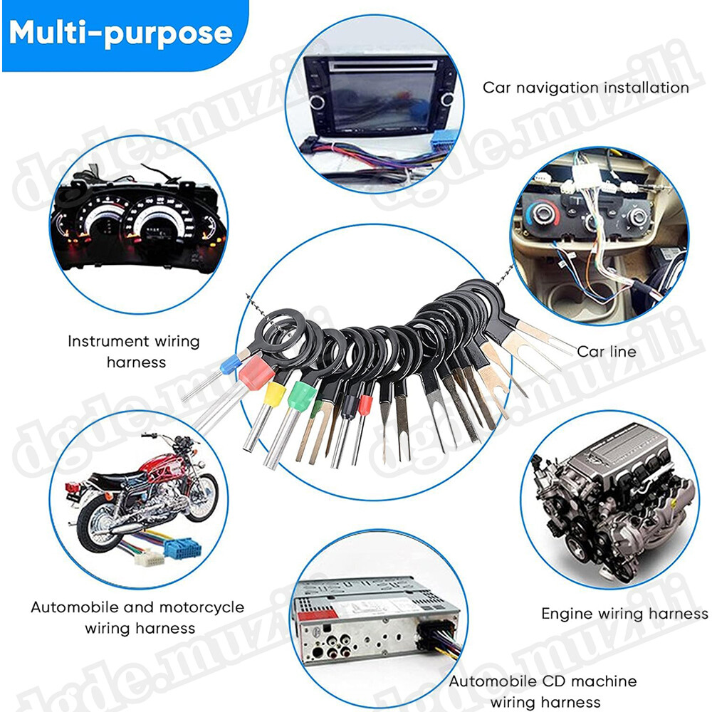 82pcs Pin Ejector Wire Kit Extractor Connector Puller Car Terminal Removal Tool