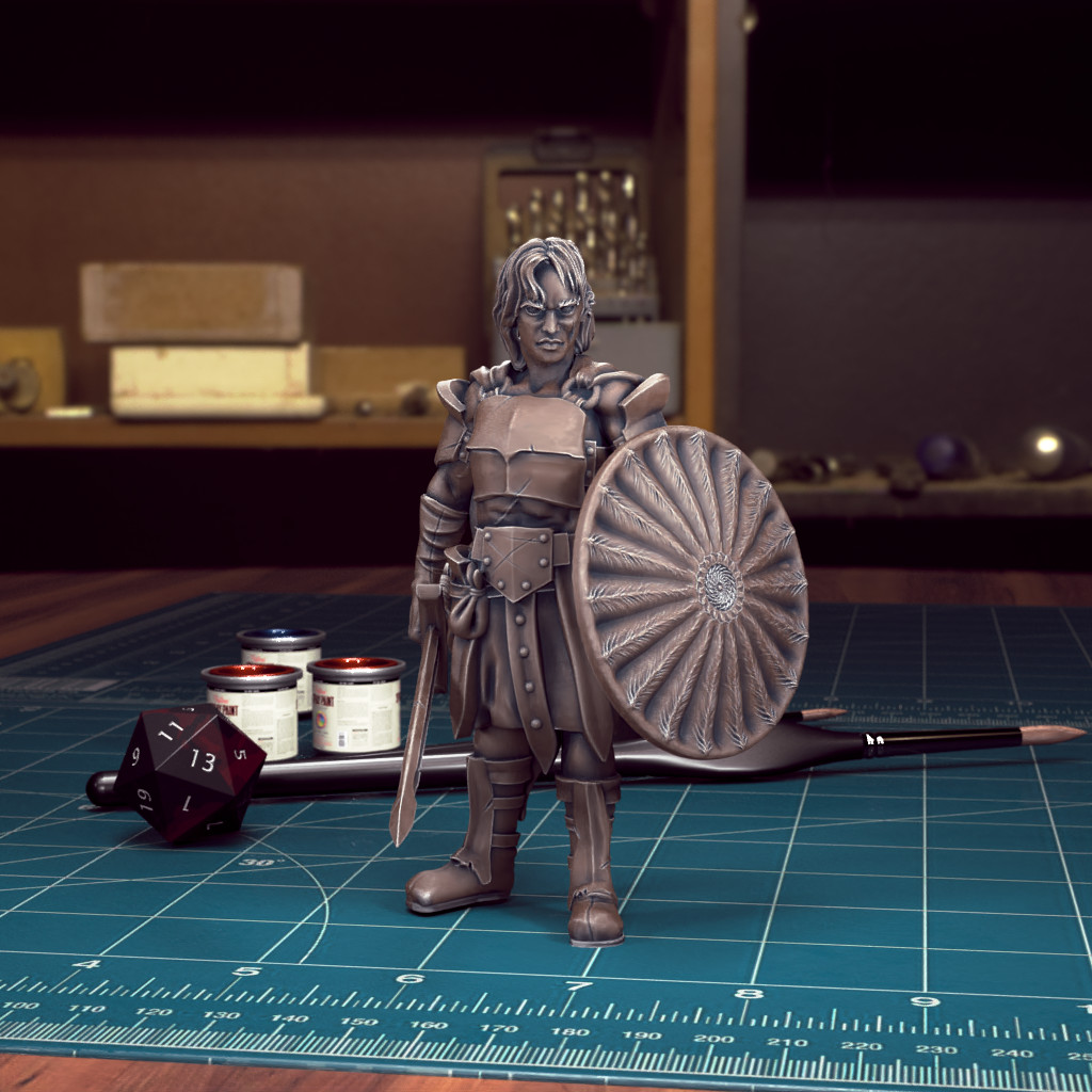 Dungeons & Dragons - Playable Character Female Goliath Fighter, Paladin, Cleric