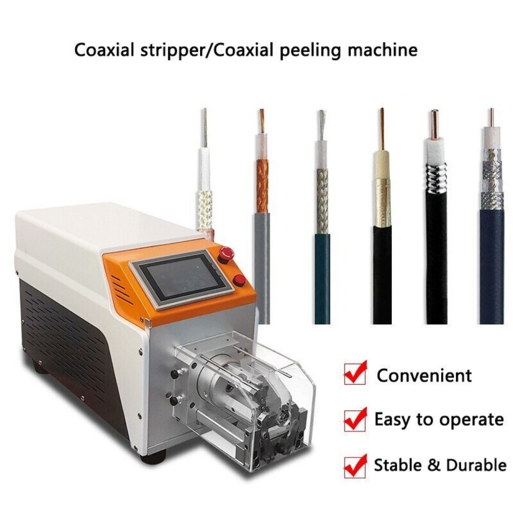 Automatic Coaxial Line Stripping Machine RF Audio Cable Peeling Machine 0.8-10mm