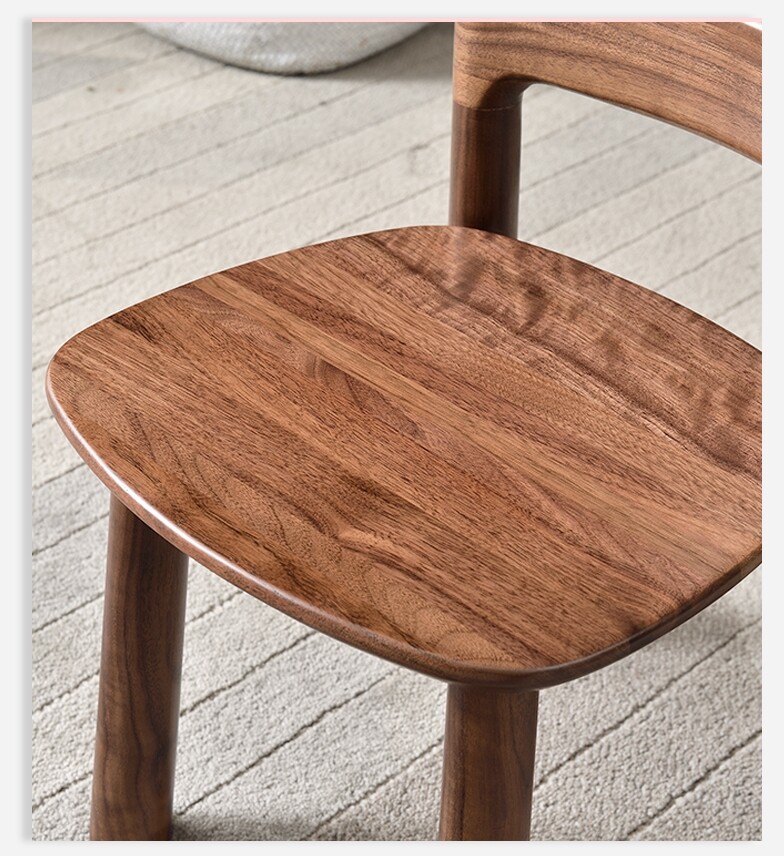Solid Walnut Wood Kid Chair Stool Wooden Child Sitting Bench
