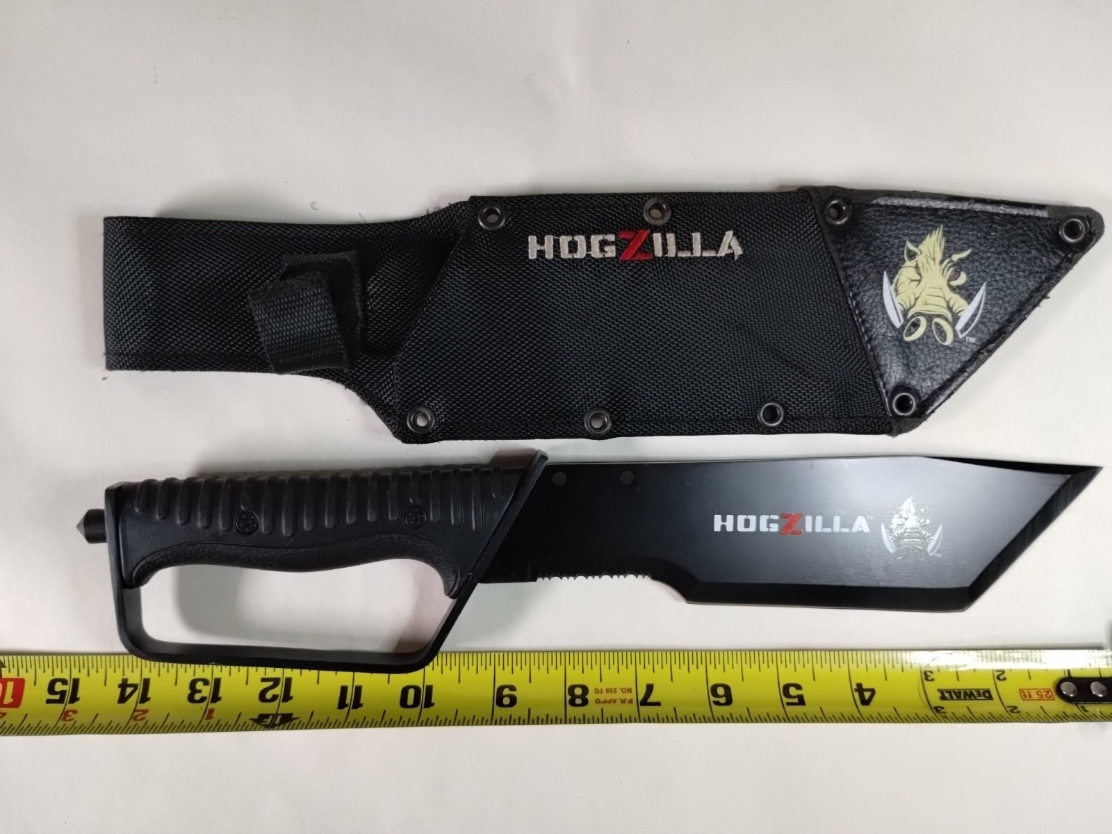 Hogzilla 14" Extreme Combat Hunting Knife Real Avid w/ Sheath 8" Blade