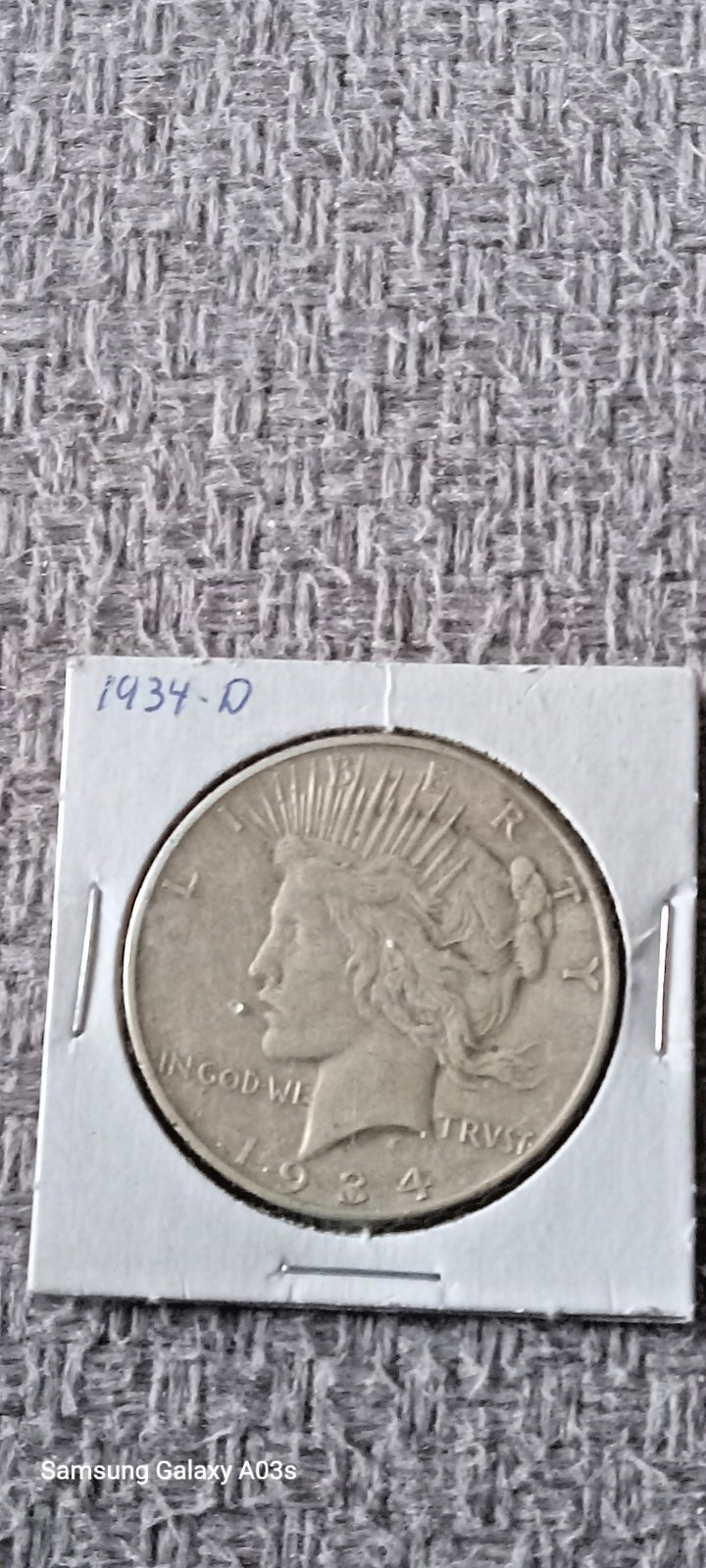 1934 Denver Mint Silver Peace Dollar