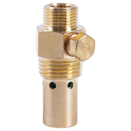 Speedaire J0189610988 Check Valve, Gold, 1.1 In Overall L