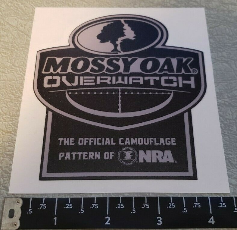 Mossy Oak Overwatch Decal Sticker OEM Original Vinyl Camoflage of the NRA