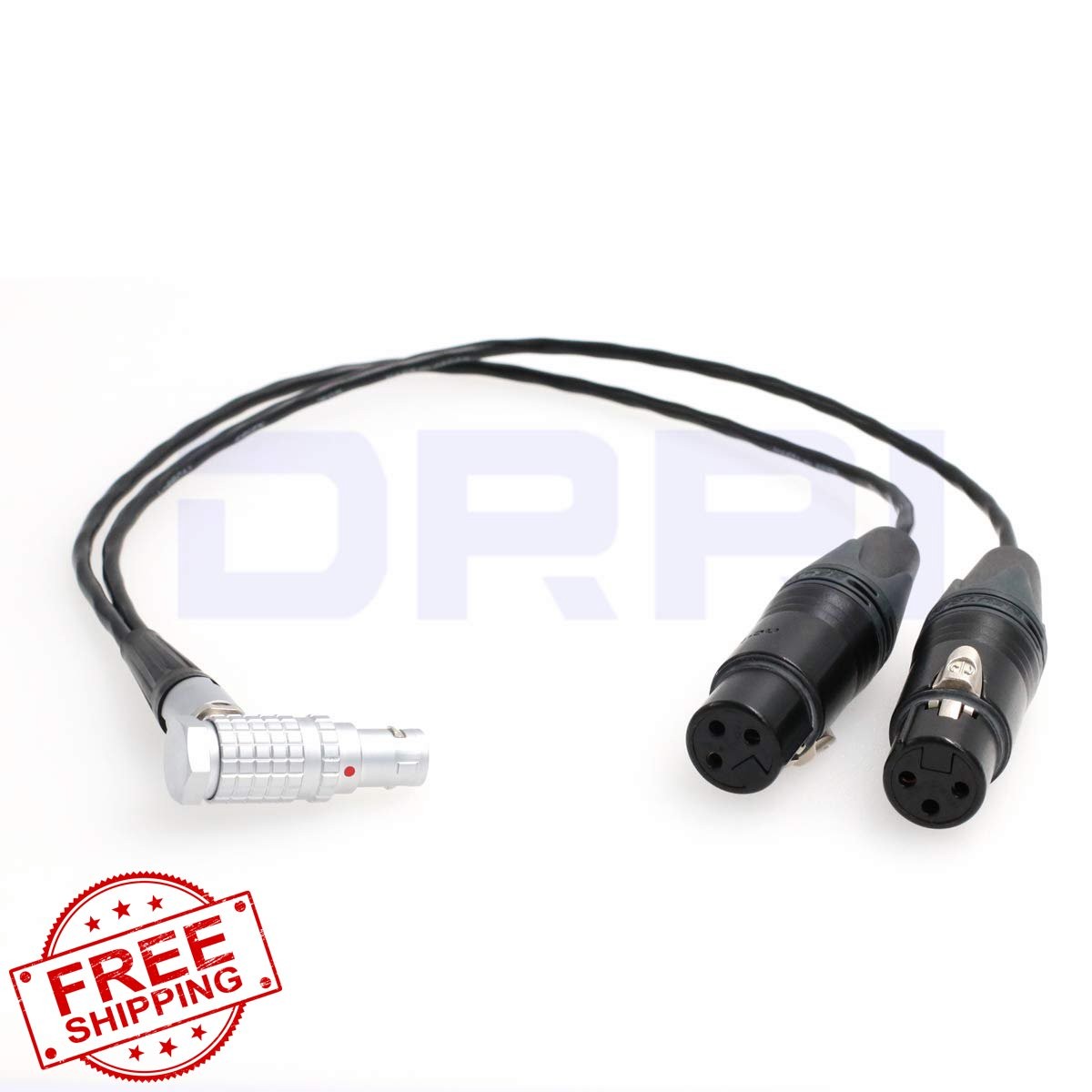 DRRI Atomos Shogun 10Pin to Dual 3Pin XLR Cable