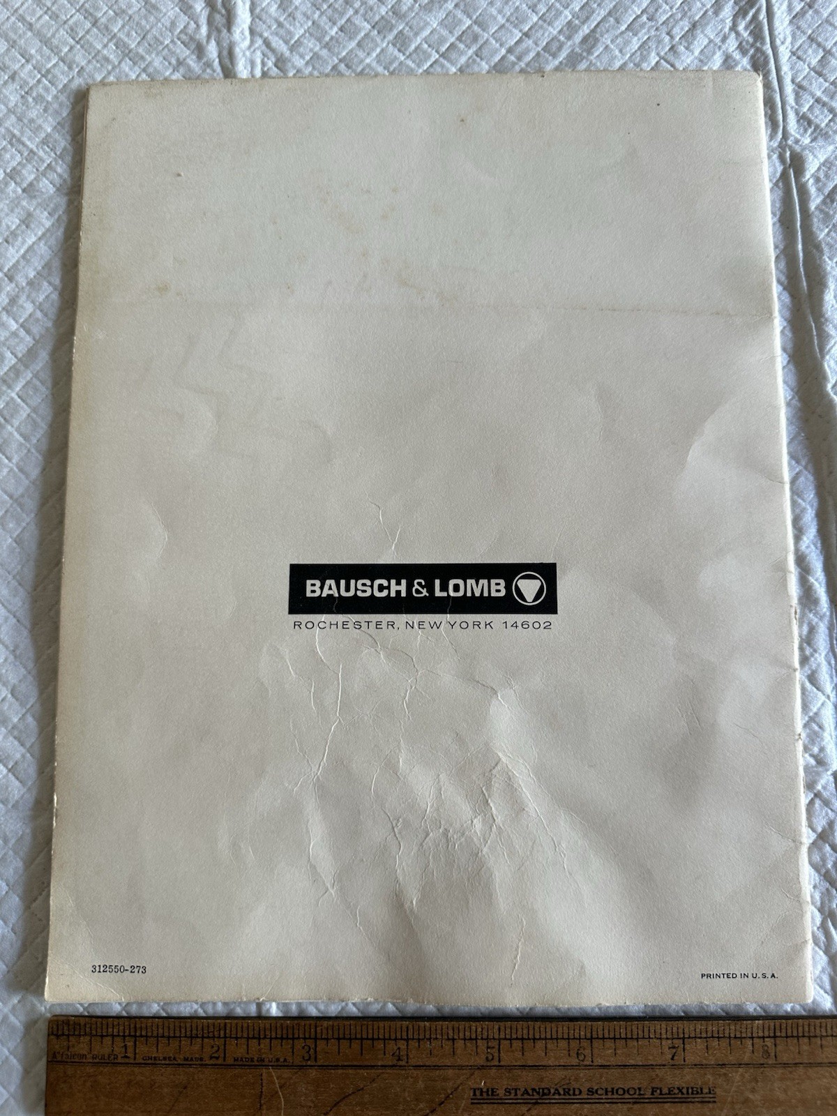 Vintage Bausch & Lomb Instructions Manual Book Microscopes Academic 254/255