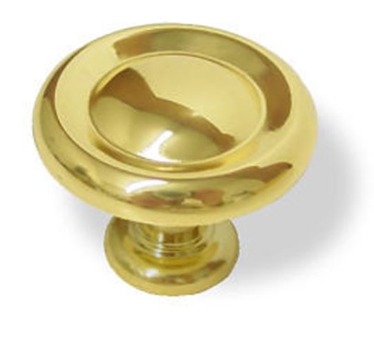 1-1/4" Hint Of Heritage Dome Knob Polished Brass