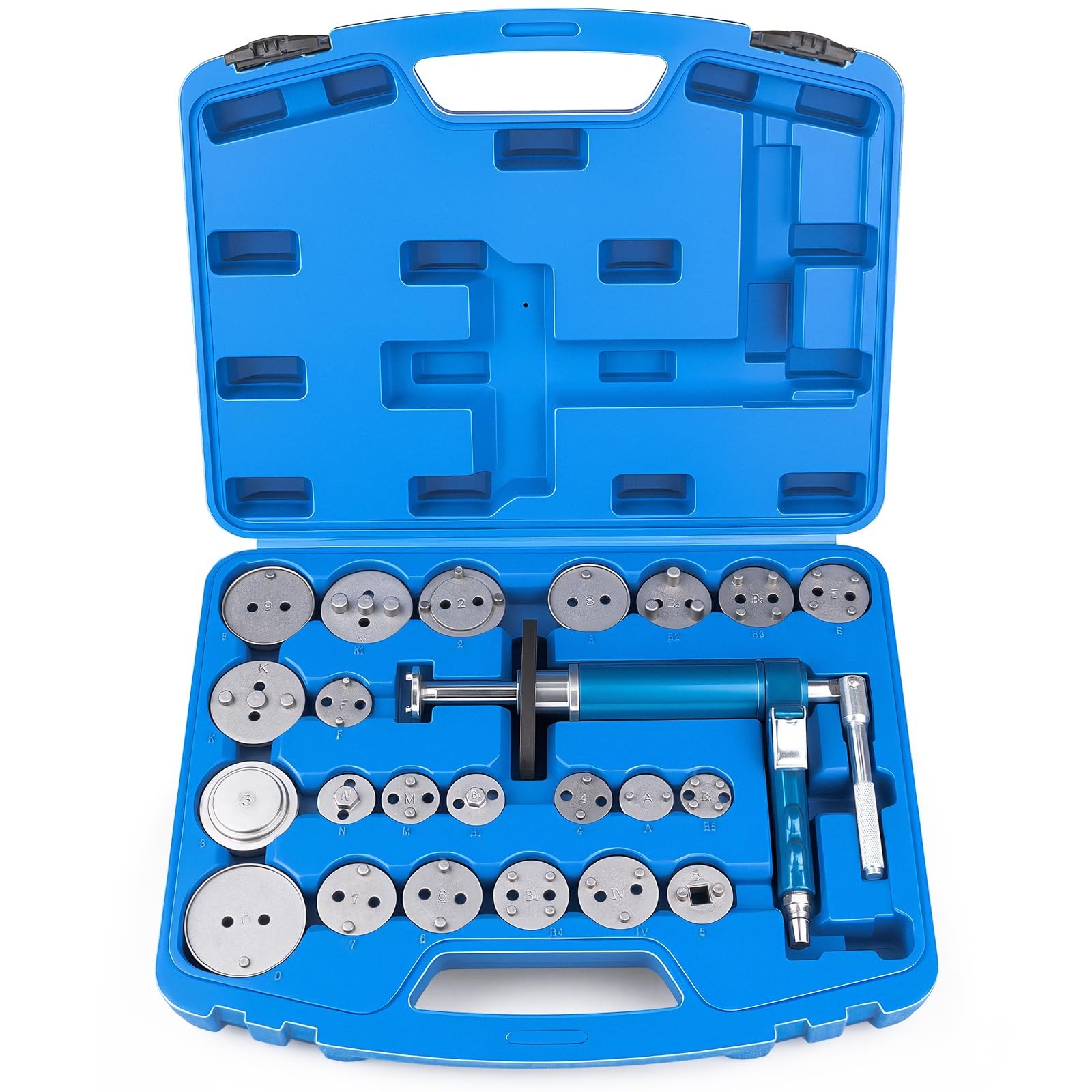 23PCS Pneumatic Brake Caliper Tool Kit, Air Brake Piston Wind Back Set for Auto