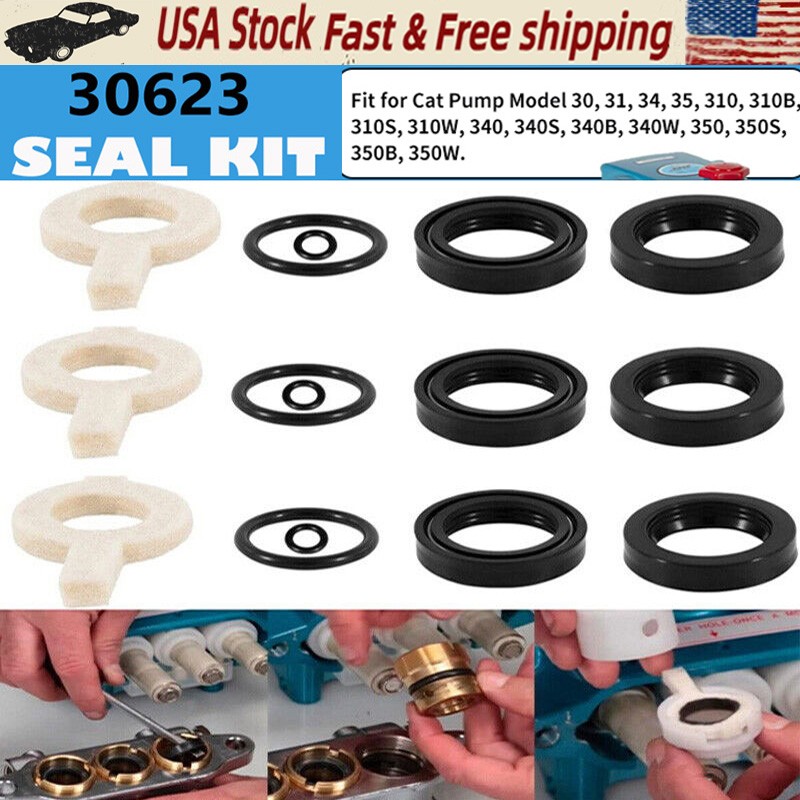 30623 Seal Kit Replacement for Cat Pump Model 30 31 34 310 340 350