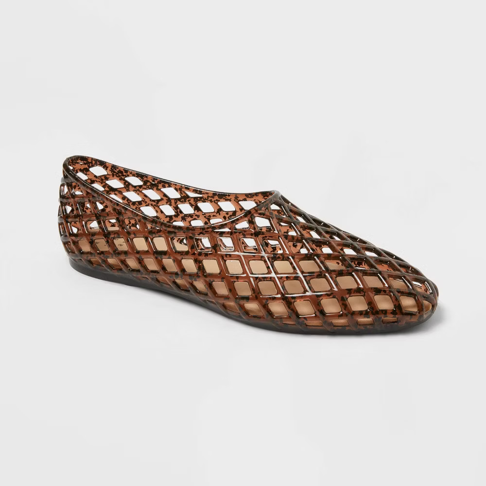 Women's Yuri Jelly Flats - A New Day Brown 7.5