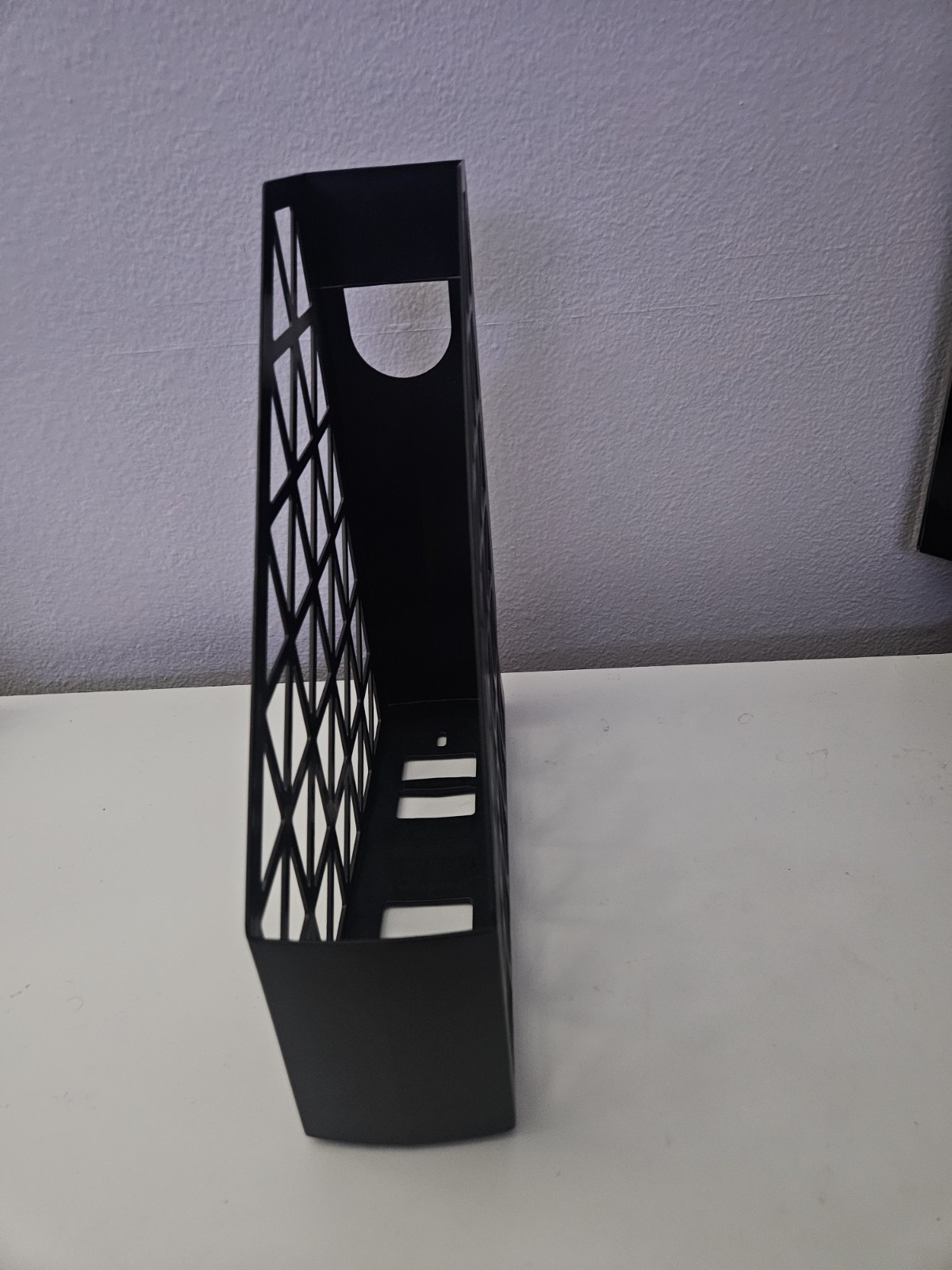Black Binder And Or Book Holder, Plastic
