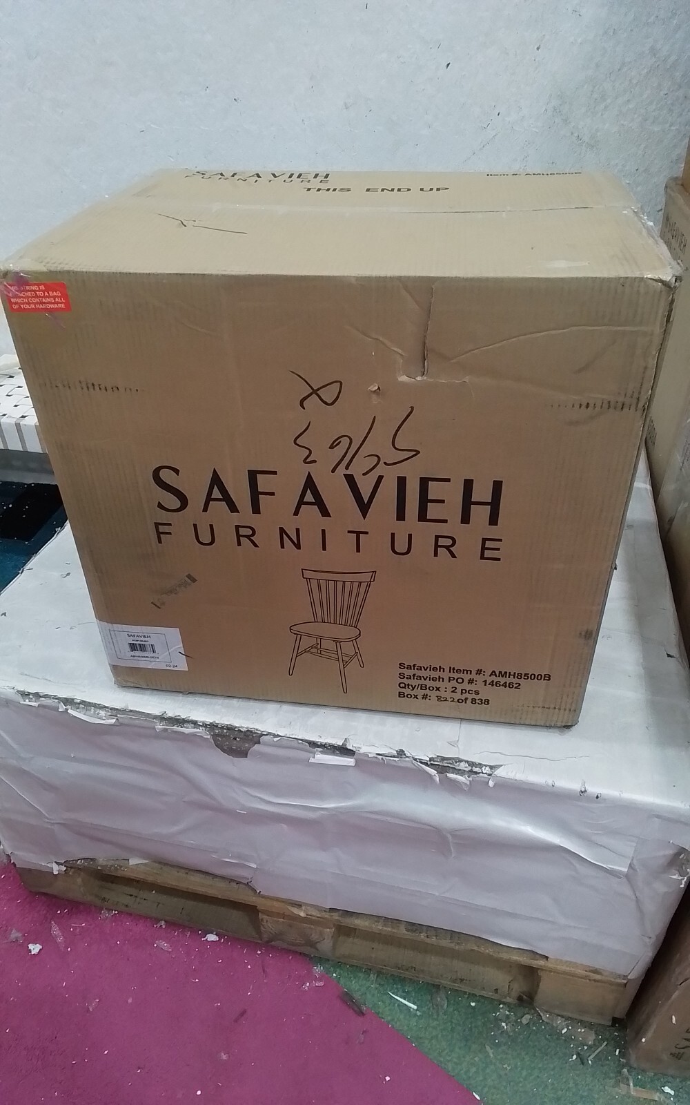 Safavieh PARKER SPINDEL SIDE CHAIR, Reduced Price 2172739184 AMH8500B
