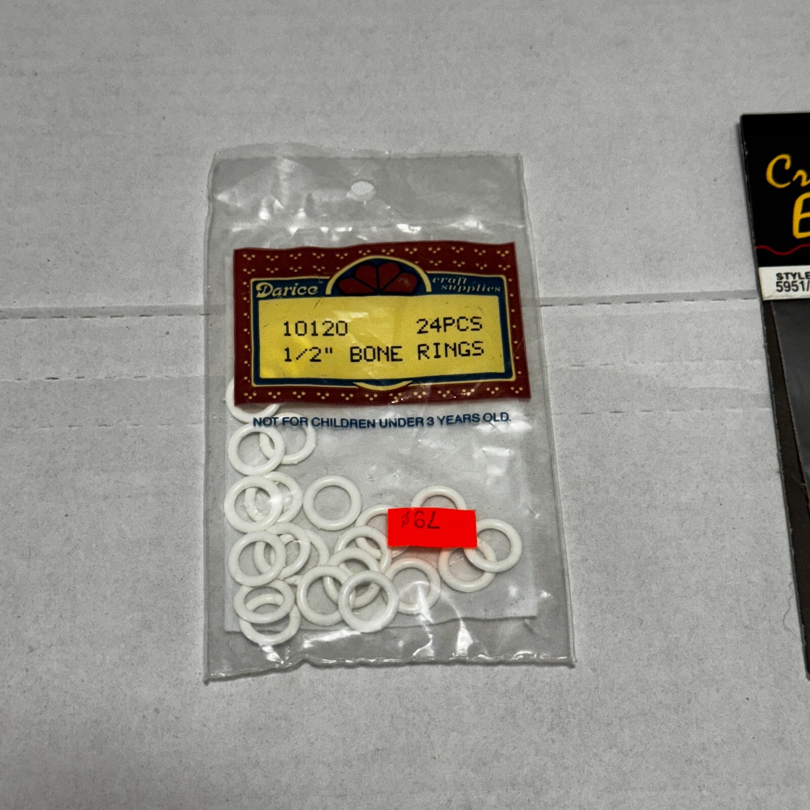 Plastic Bone Rings 1/2" 24/Pkg DARICE
