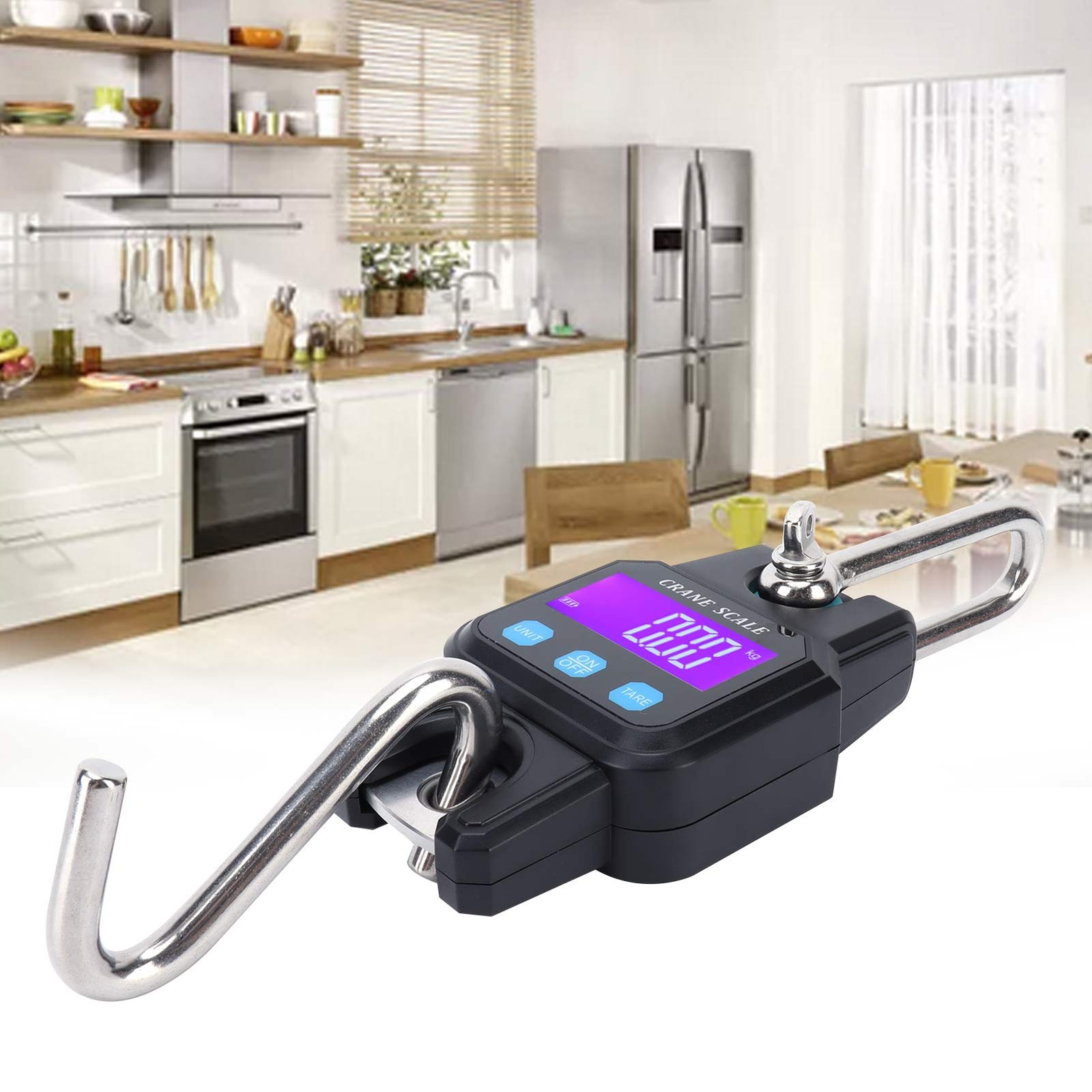 (Black)WH-C06 Rechargeable Digital Hanging Scale Mini Crane Scale Electronic US