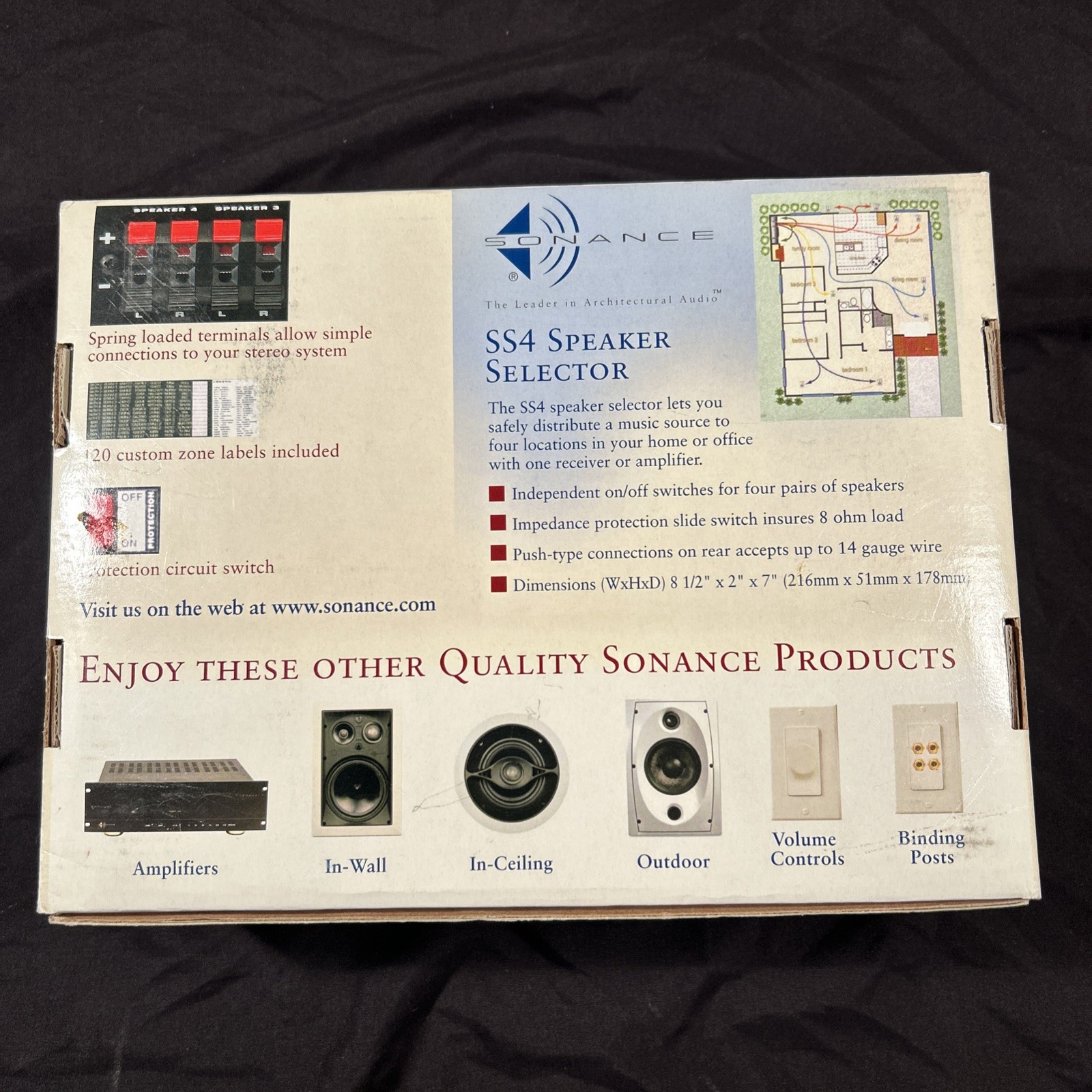 Sonance SS4 Speaker Selector (New Old Stock) Fast Shipping!