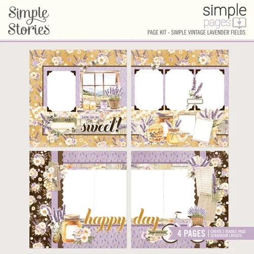 Simple Vintage Lavender Fields Collection - Simple Pages - Page Kit