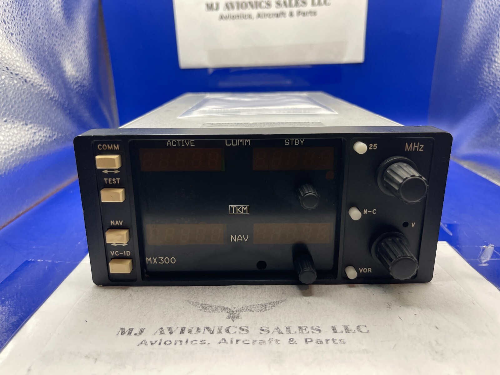TKM MX 300 NAV/COMM 14 VDC P/N  MX300 WITH FAA FORM 8130-3