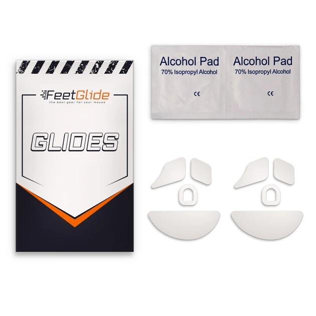 FeetGlide Skates for Razer Naga V2 Hyperspeed Replacement Mouse Feet PTFE