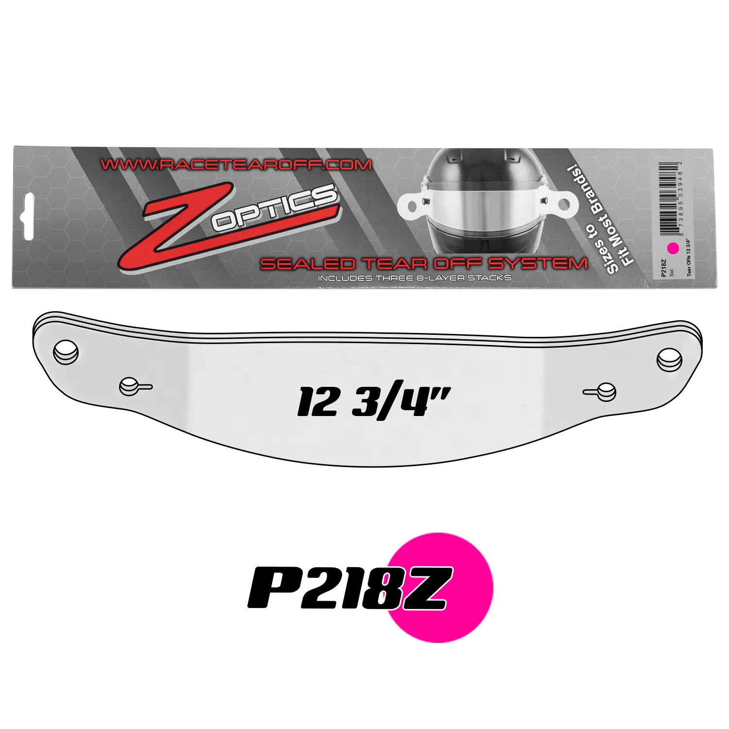 Zamp Helmet Visor Tear-Off P218Z;
