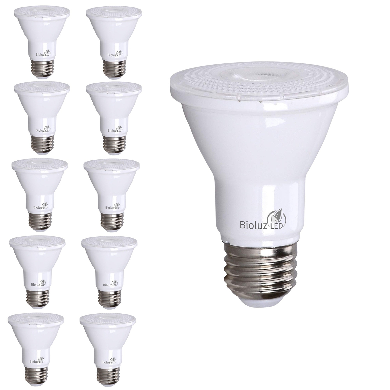 10 Pack PAR20 LED Bulb 75W Replacement 90 CRI Indoor / Outdoor Dimmable Spot Lig