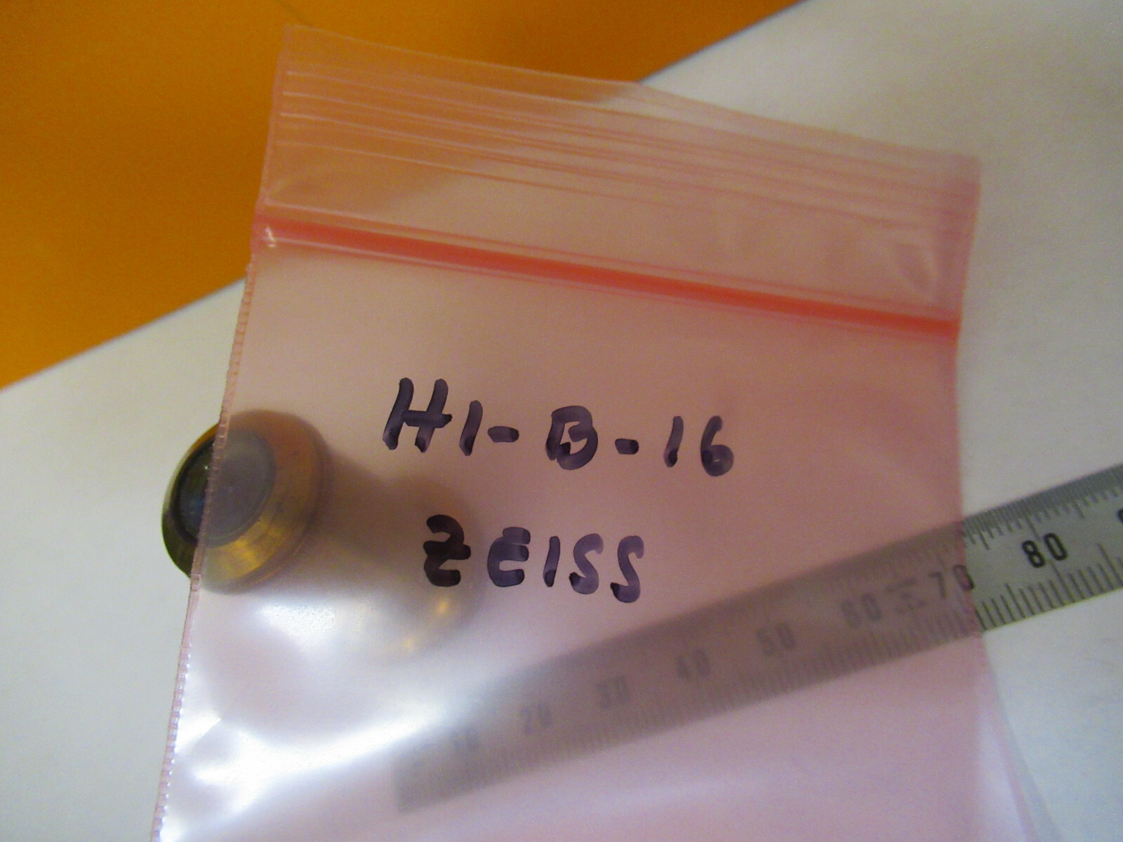 CARL ZEISS aa GERMANY OBJECTIVE OPTICS LENS MICROSCOPE PART AS PICTURED &H1-B-16
