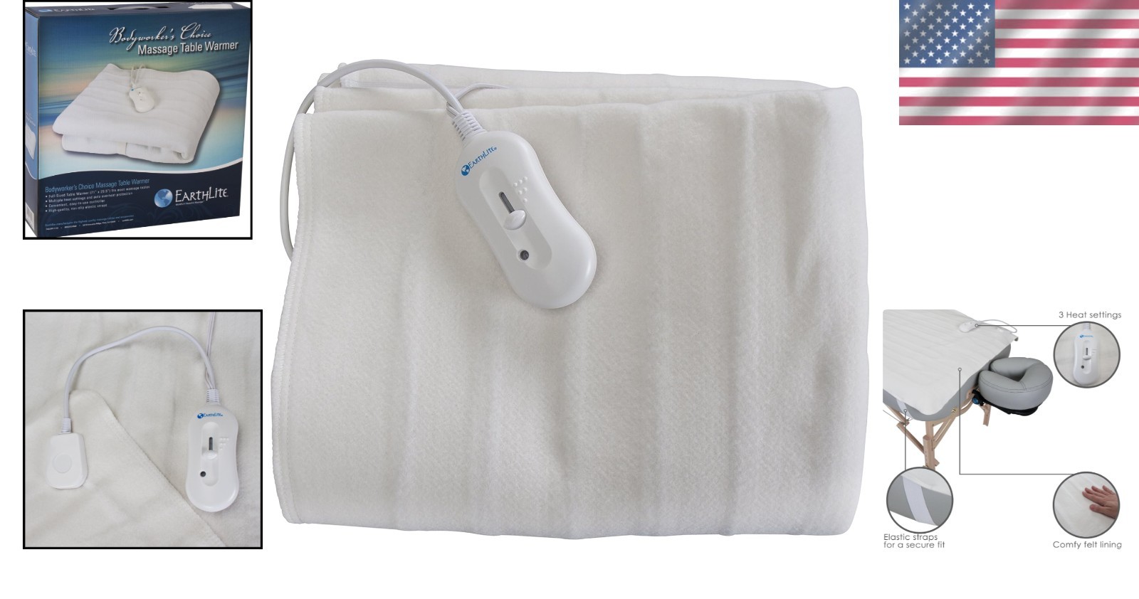 Massage Table Warmer with 3 Heating Options - 71” x 30”