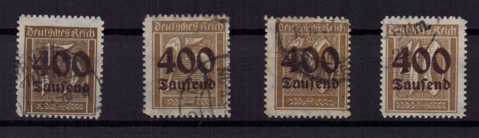German Reich Michel No. 297 - 300 stamped