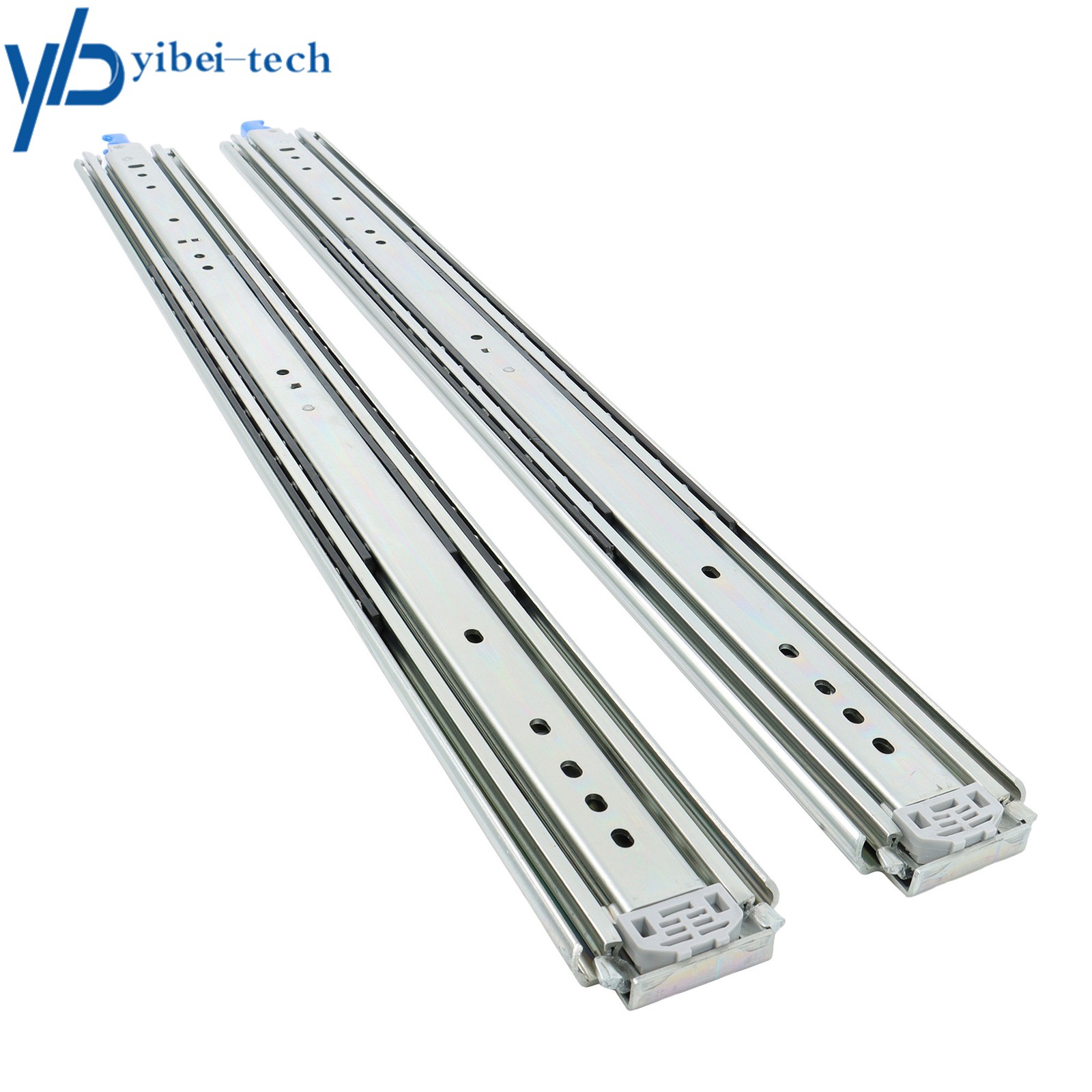 1 Pair Locking Drawer Slides 32" Full Extension & Lock 500 lb Load Capacity