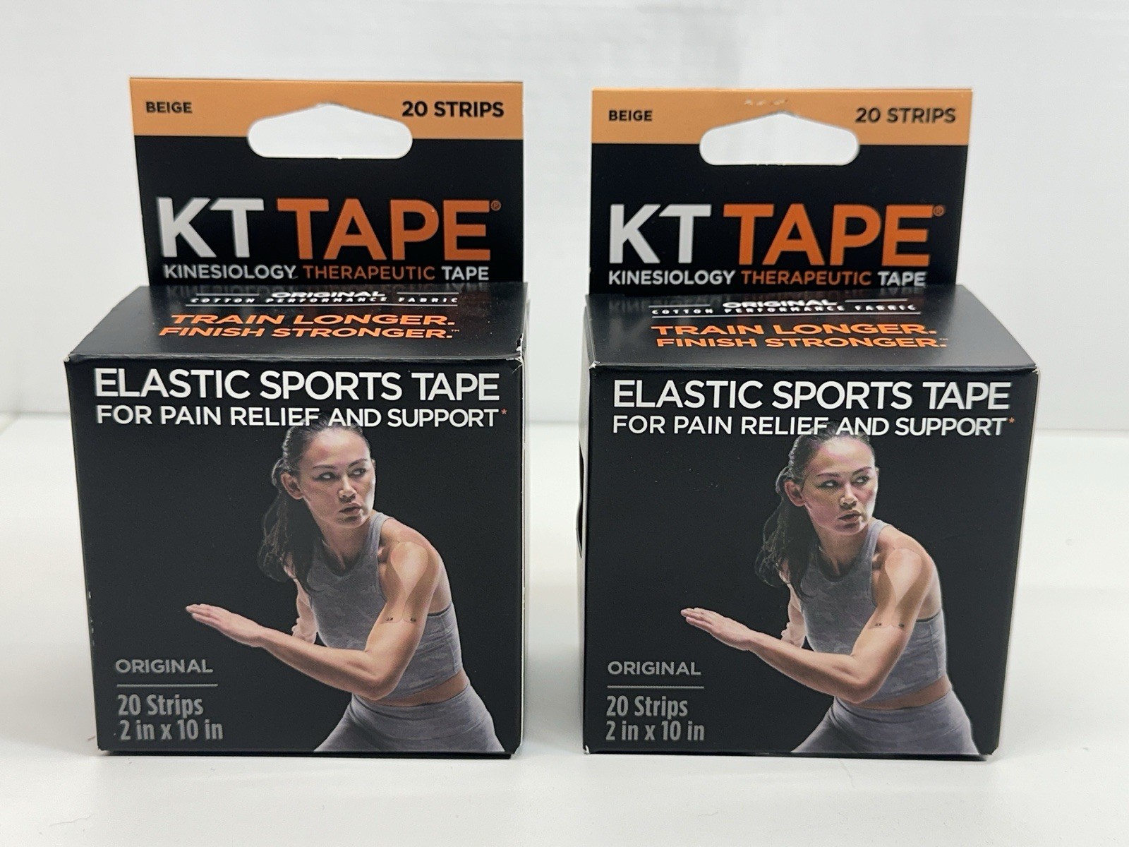 KT Tape Original Elastic Sports Kinesiology Therapeutic Tape 20 Strips Lot Of 2