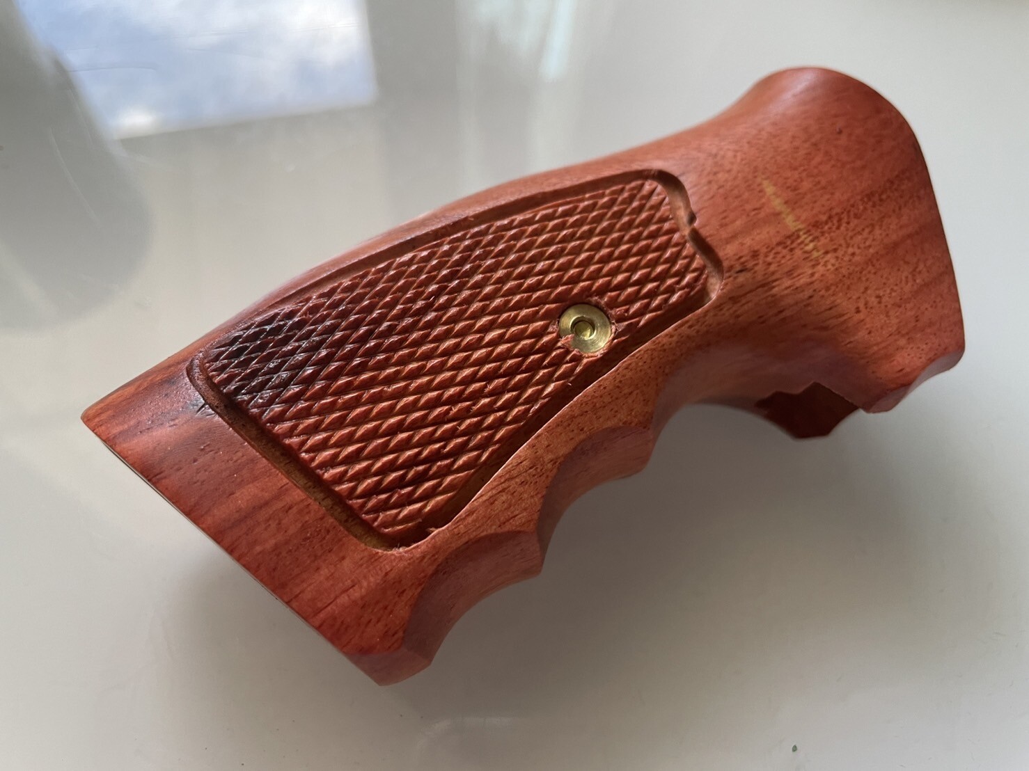 New Grips For Ruger SP 101 Checkering Hardwood Handmade Hardwood grips