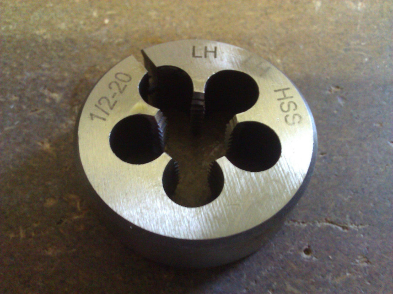1/2-20 X 1-1/2" HIGH SPEED STEEL LEFT HAND ROUND ADJUSTABLE DIE