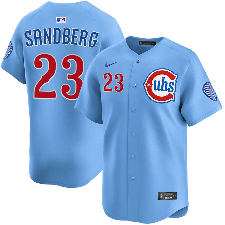 Men's #23 Ryne Sandberg Blue Alternate 2 2025 Vapor Limited All Stitched Jersey