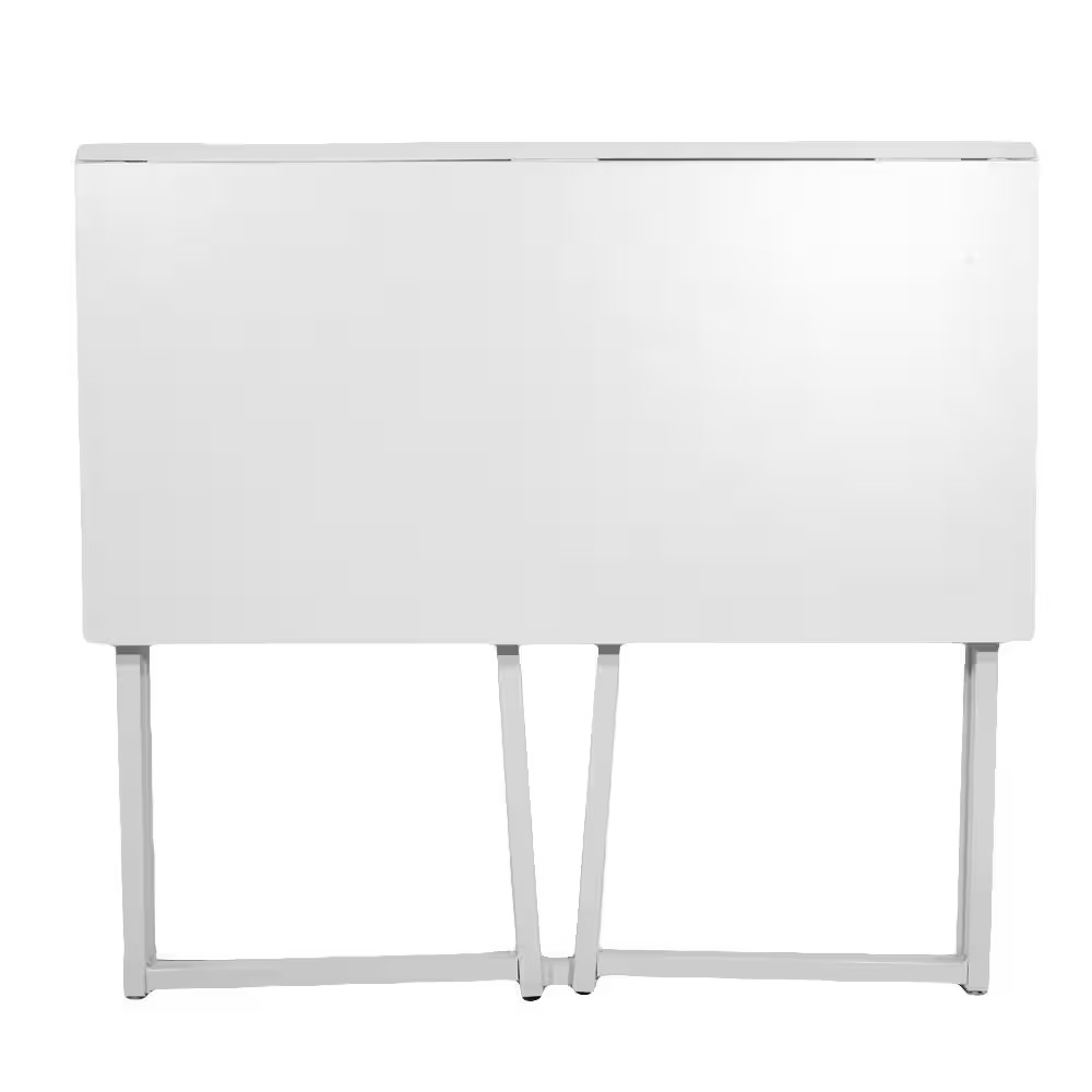 Simple Collapsible 31.5 In. H W Rectangular White Computer Desk