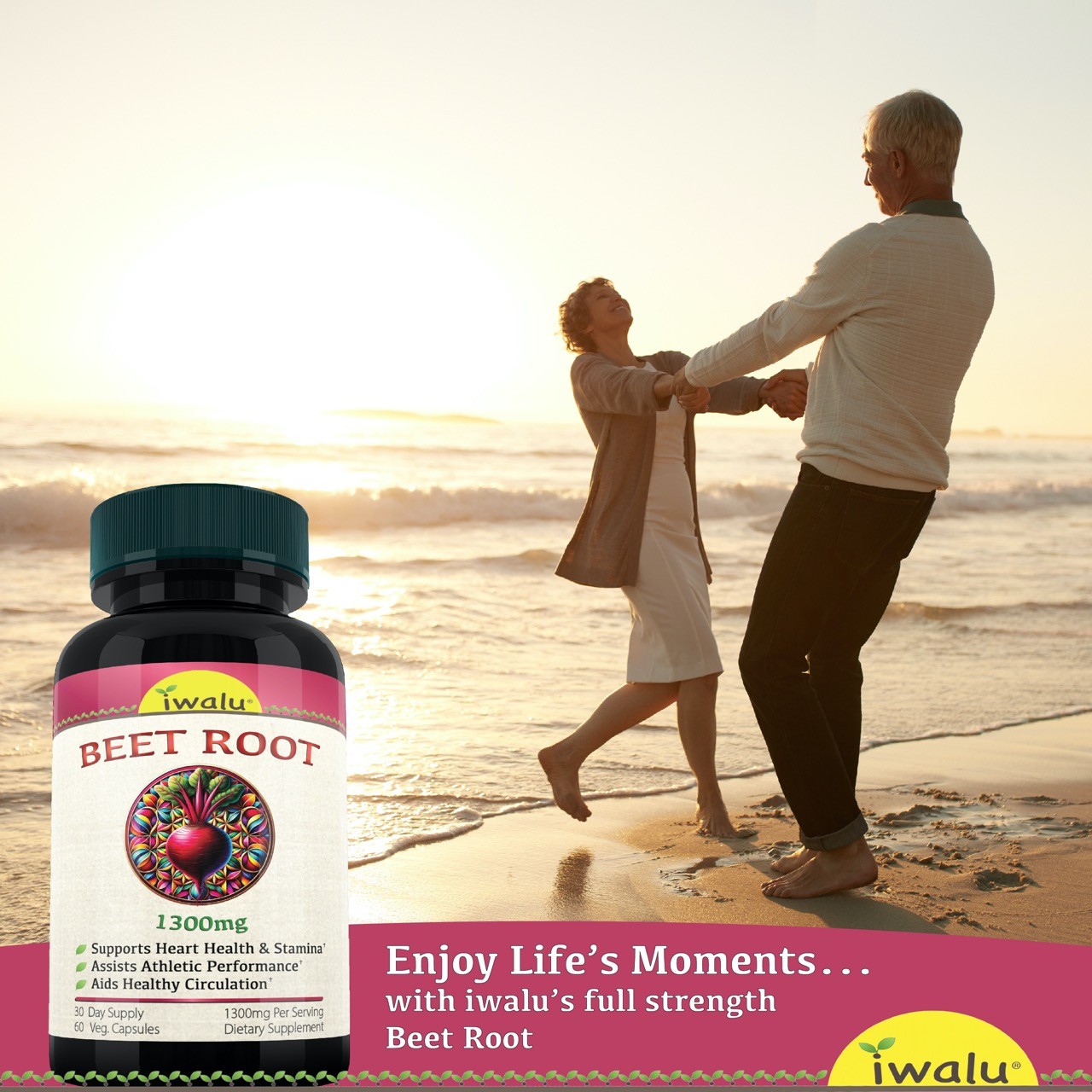 Beet Root Nitric Oxide - Organic Beet Root Pills - iwalu (official) SHIPS FREE