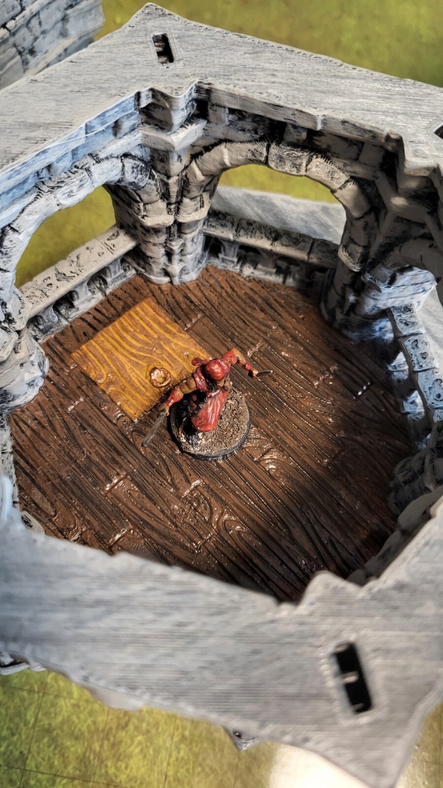 (1) D&D Tower FULLY PAINTED Dungeons & Dragons/Pathfinder Scenery (28mm)