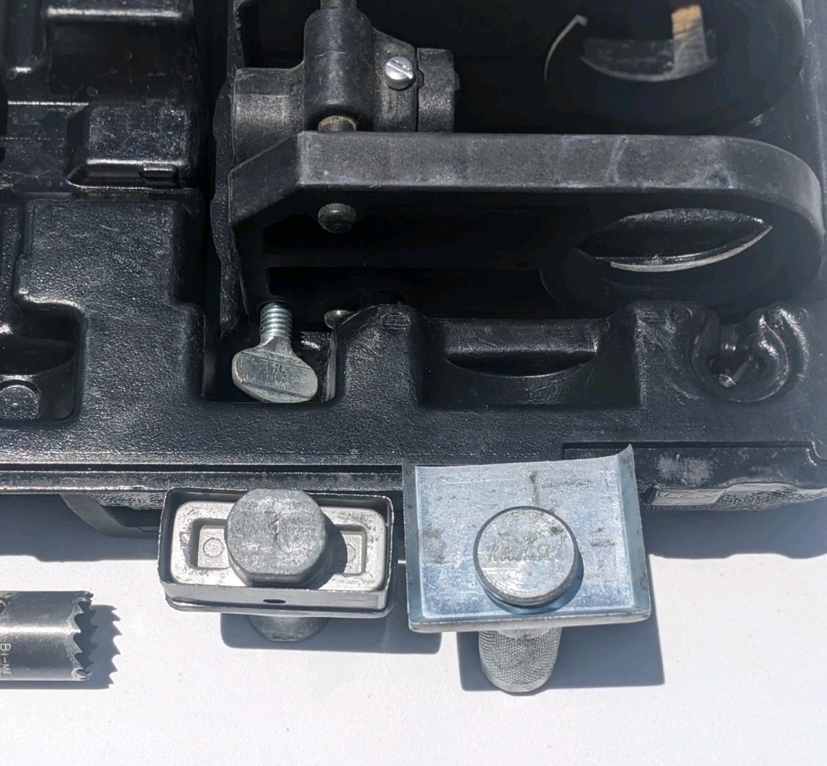 Porter Cable Cylindrical Lock Boring Jig Accessories Model 511 Case & Extras