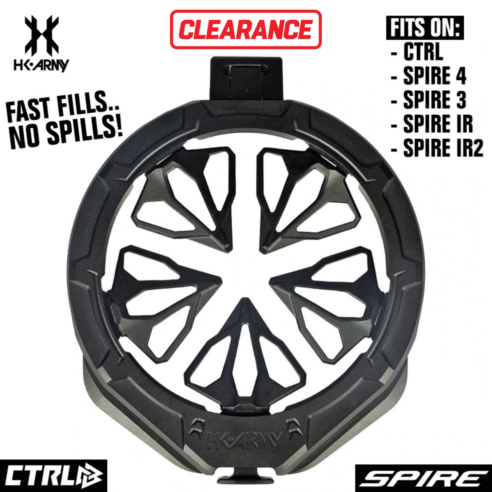 CLEARANCE HK Army Evo Pro Metal Speed Feed Paintball Loader Accessory - Black