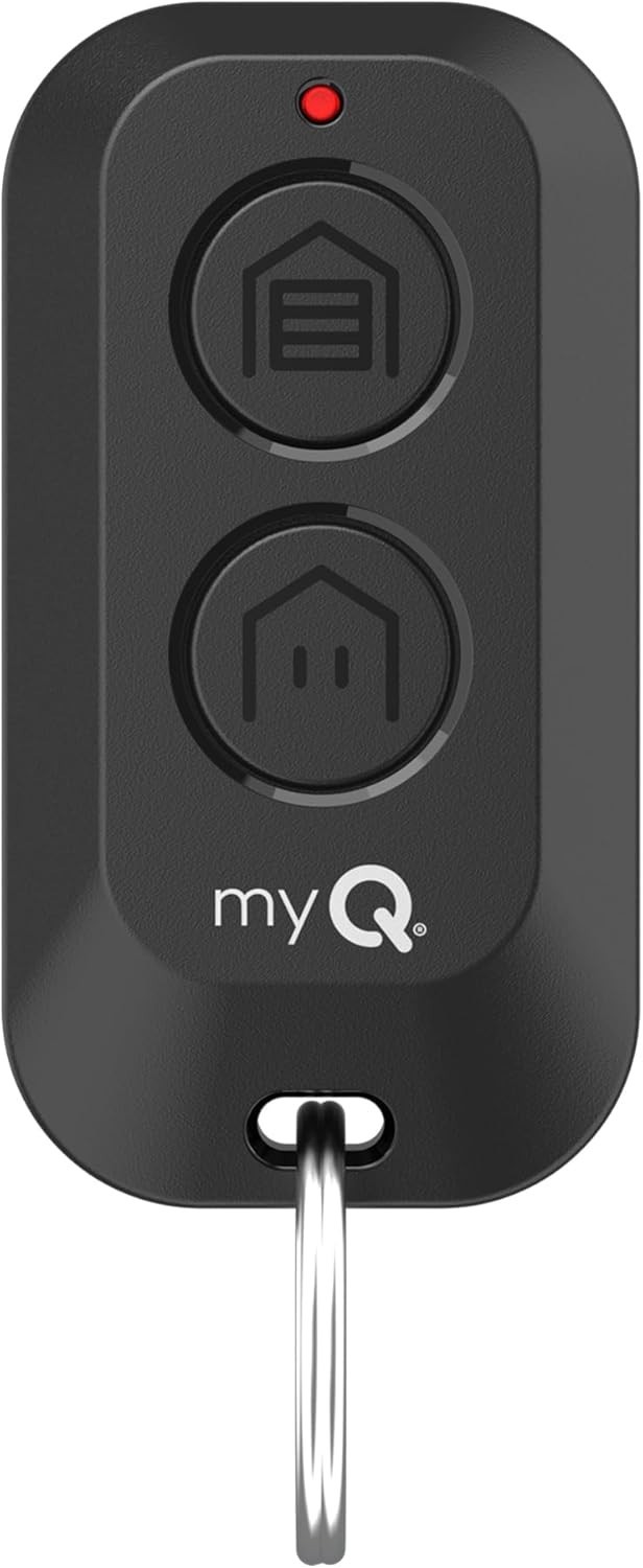 Compact myQ Keychain Garage Door Remote - 1300 ft Range & No Setup Hassle