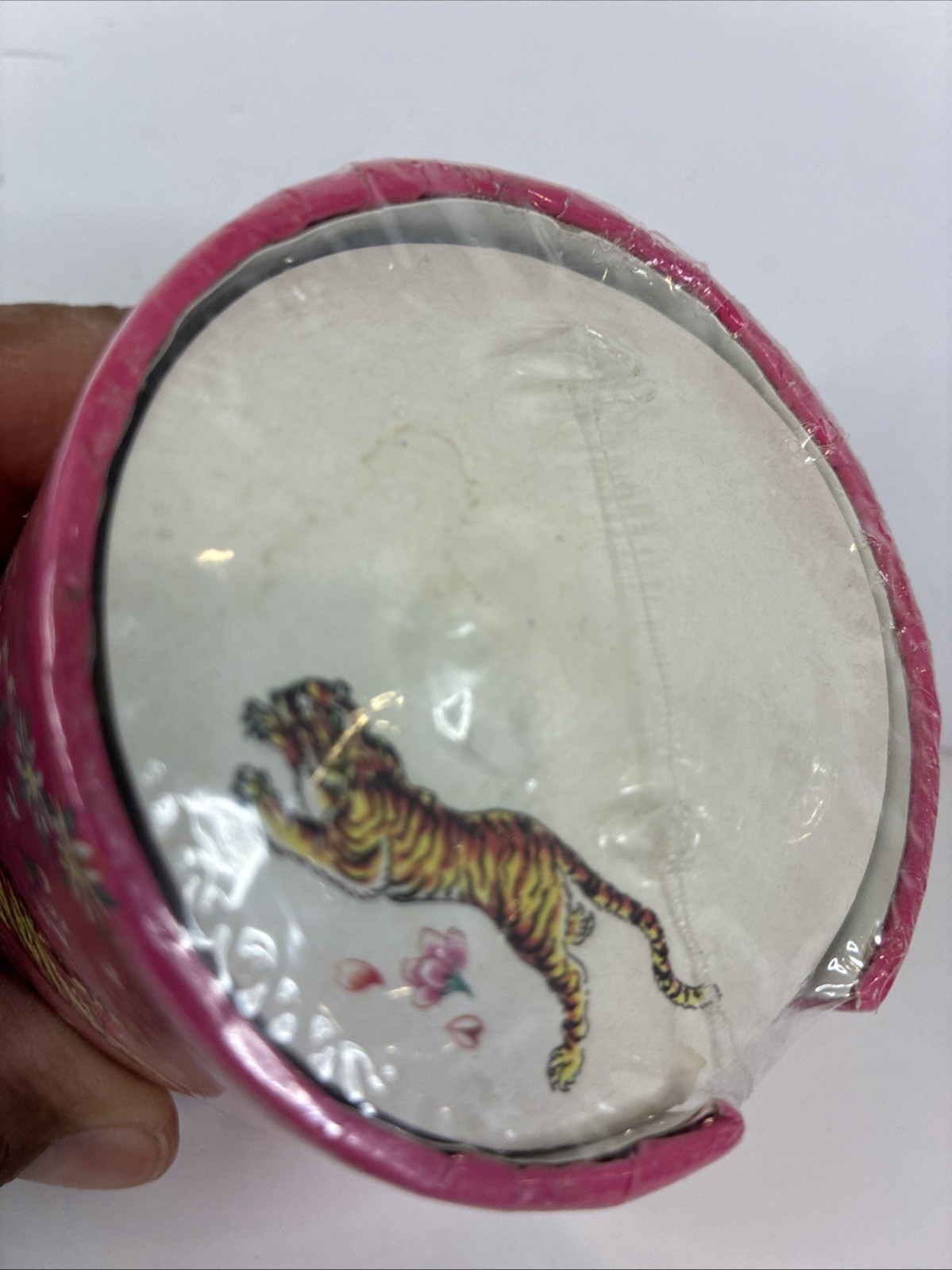 ED HARDY Tiger Pink Memo Cylinder Note Pad Round Notes Desk 600 Sheets NEW