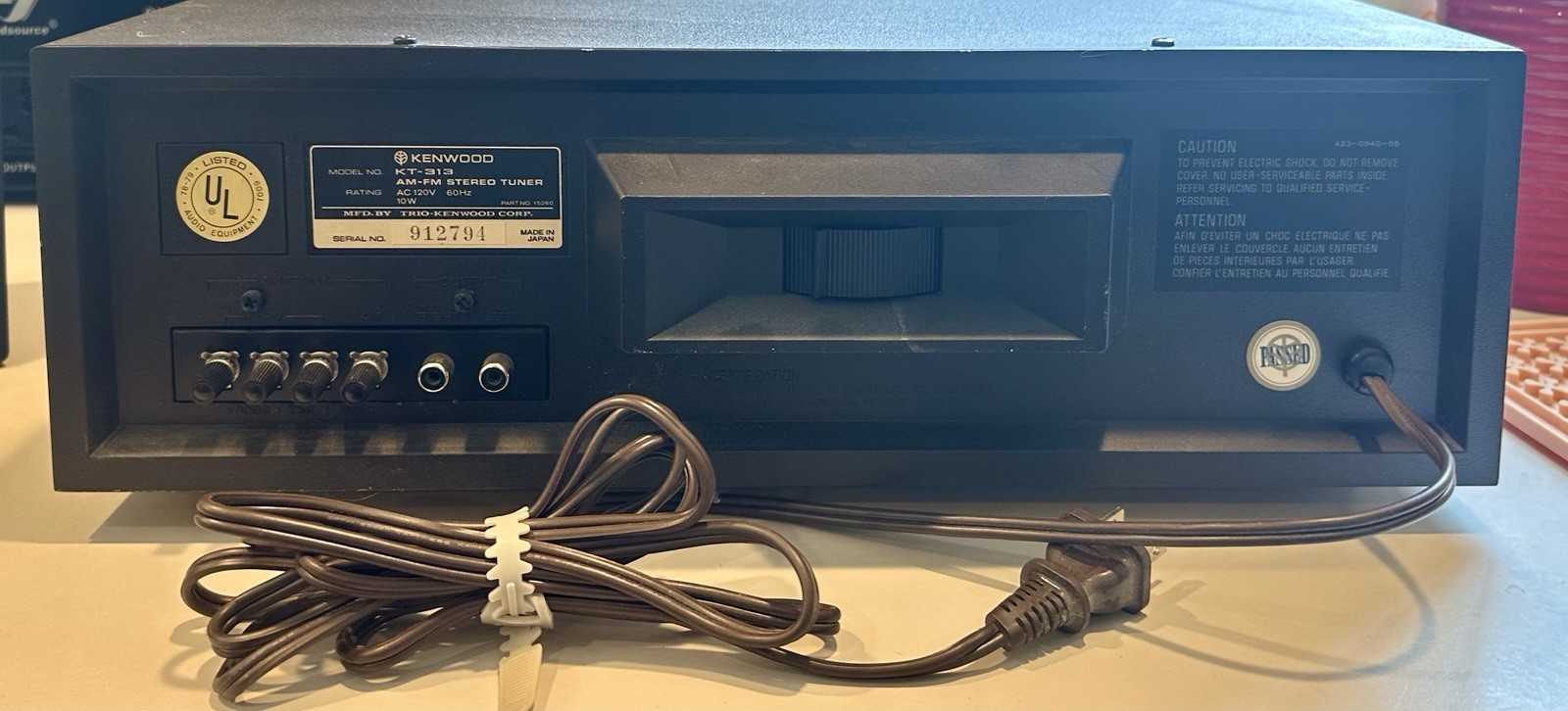 KENWOOD KT-313 STEREO TUNER