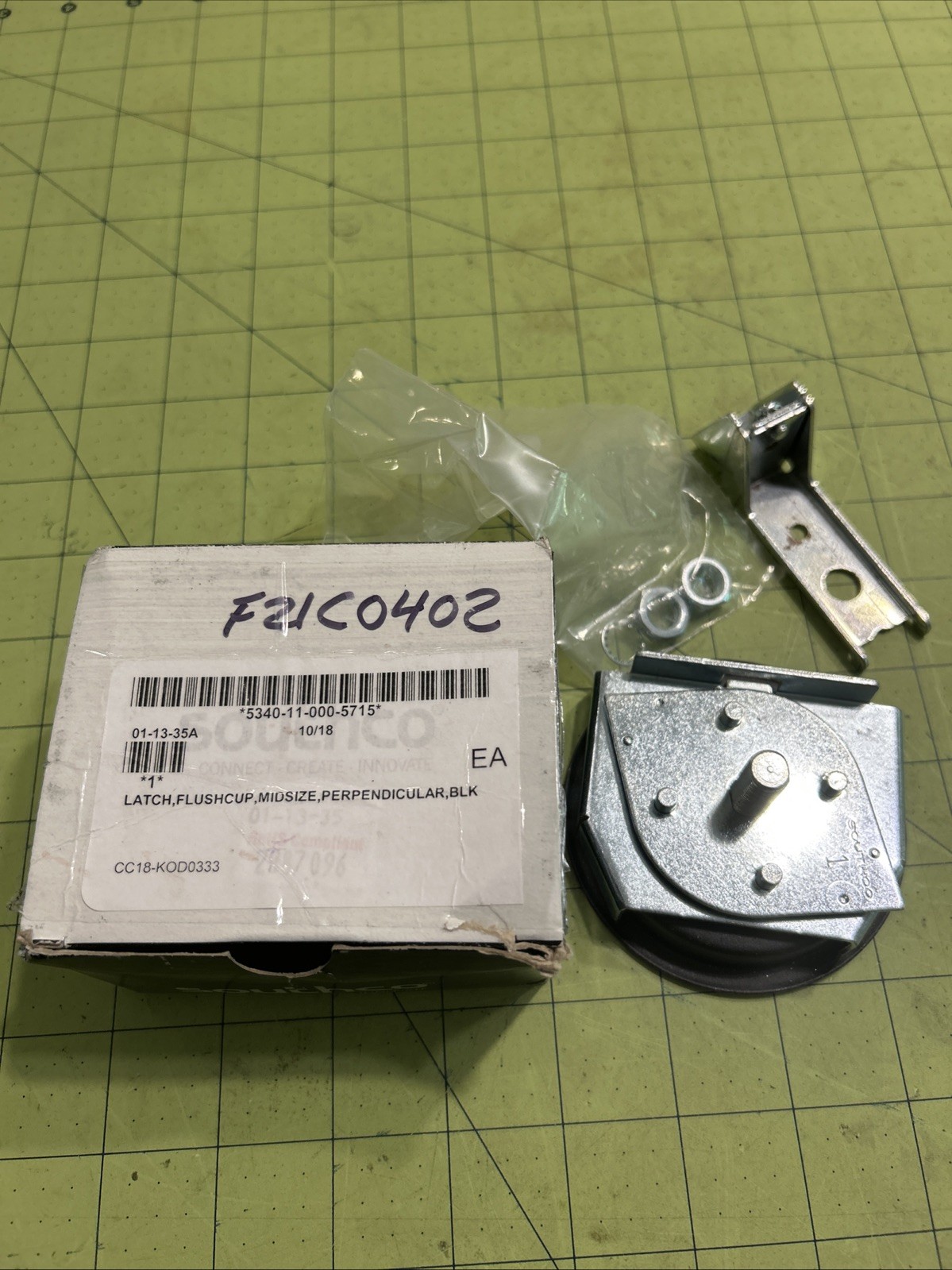 SouthCo 01-13-35A RoHS Compliant Latch Recessed CW Flat Handle