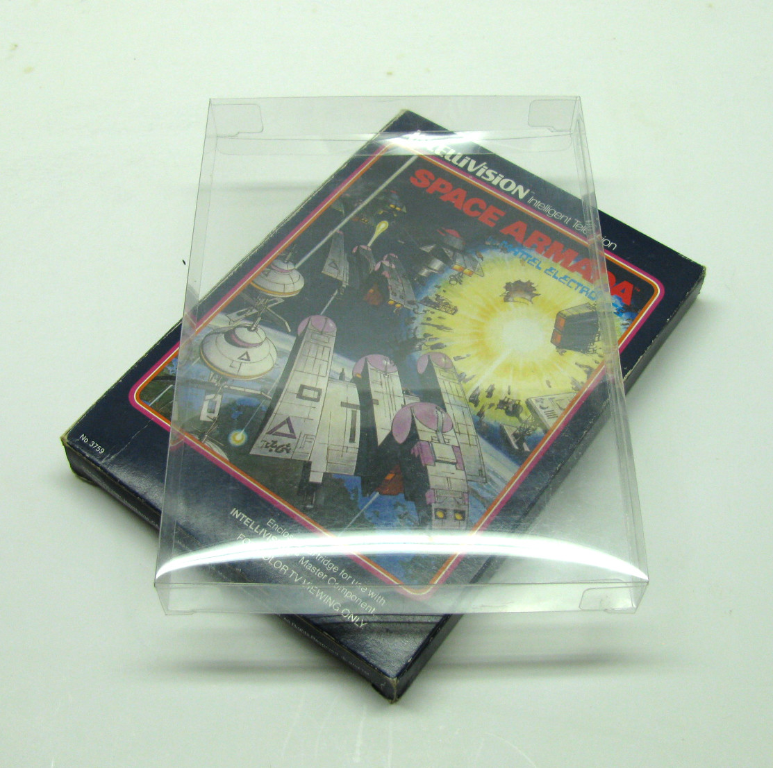 1X INTELLIVISION GAME CIB (SIZE B) - CLEAR PLASTIC PROTECTIVE BOX PROTECTORS