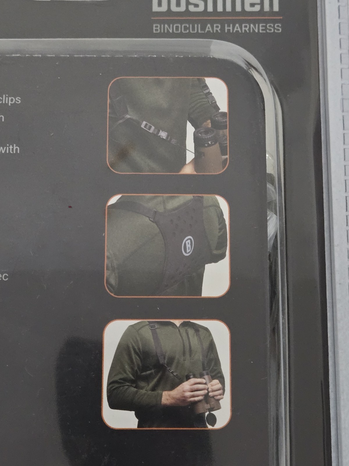 Bushnell Binocular Harness w/ Quick Detach Binocular Clips, MPN BASFHARN