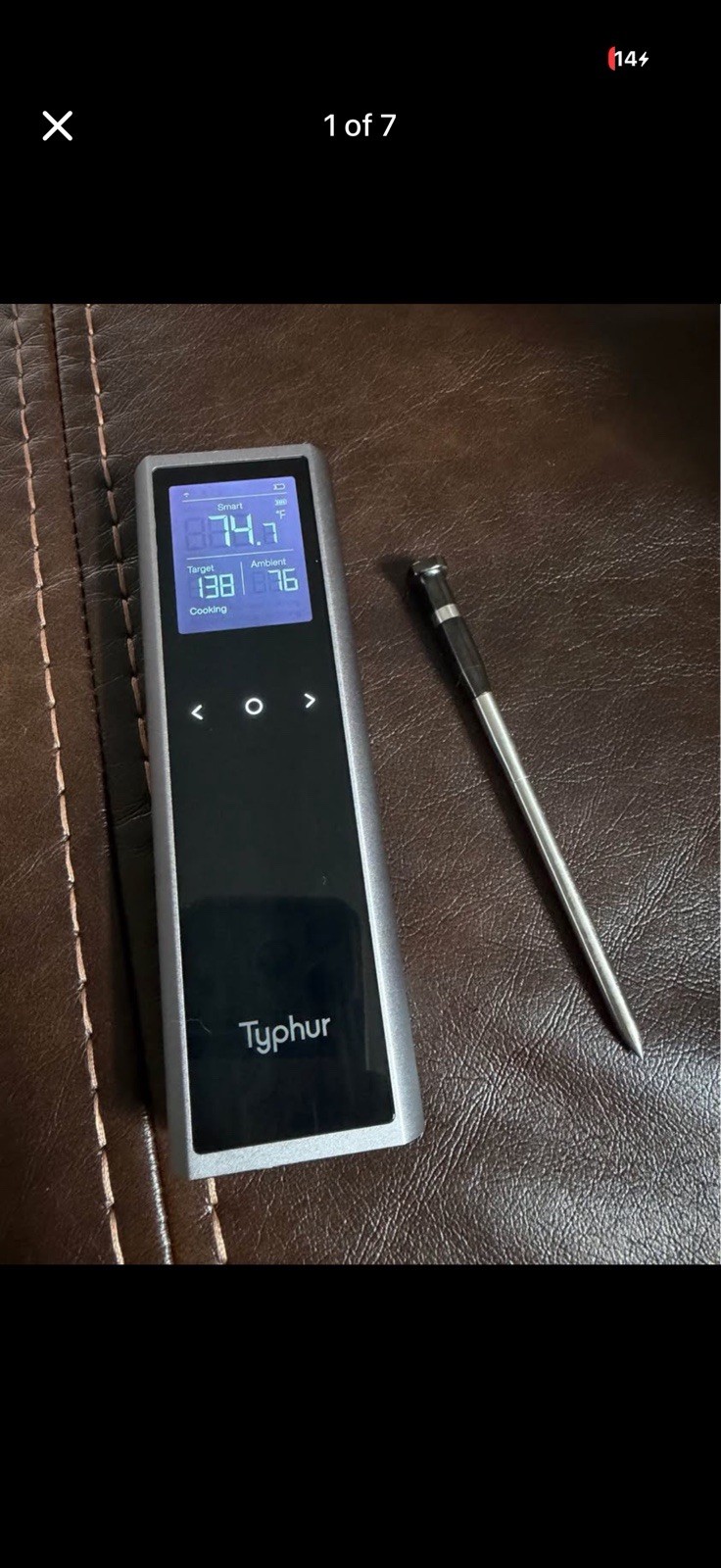 Typhur Sync One Smart Wireless Meat Thermometer Standalone Base with LCD Disp...